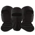 1PC 3PCS Breathable Black Balaclava Mask Scarf For Summer Cycling Outdoor Sports Halloween Christmas Cosplay Props