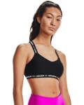 Women's Ua Crossback Low Sports Bra - Black XL