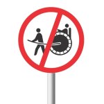 No Rickshaws Road Sign R234