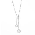 Stainless Steel Silver Pendant With Heart Charm