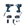 68V Fuente Brushless Lithium Drill + Impact Wrench Ccombo Set