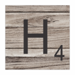 Tear Resistant Scrabble Letter H