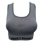 Seamless Sports Bra - Grey - Ladies XS - 30 Ladies S - 32
