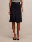 Lucy Belted Pencil Skirt - 16 Navy