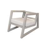 Maroq Metal And Fabric Armchair Pebble Ferrograin