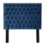 Milagros Diamond Panel Headboard Queen-blue