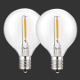 Litehouse Classic Low Voltage MINI LED Replacement Bulbs 2 Bulbs G40 E12