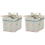 - Gift Box Flat-pack Large Gift Box - Pack Of 2 Ribbons