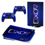 Skin Decal Sticker For PS5 Console Controls & Joystick Caps - Blue