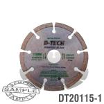 D Tech Diamond Blade Segmented Std. 115 X22 23 Mm Concrete clay Bricks DT20115 1