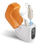 Pilsamas Rechargeable Hearing Aids For Seniors - Self-fitting Ric 16-CHANNEL 15S Delayed Startup 100HRS Battery 38DB Gain Noise