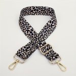 3.8CM 1.5IN Leopard Wide Bag Strap Retro Adjustable Replacement Belt Accessories For Crossbody Shoulder Bag Handbag & Purse