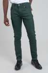 Wax Leather Coated Denim - Army - 40 Army Green