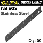 Olfa Blades Stainless Steel 50 PACK 9MM