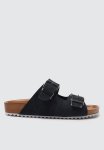 Double Big Buckle Slide - Navy