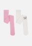 Plain & Bunny Print Tights 2 Pack