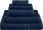 Navy Blue Cotton Bath Sheet - 90X150CM Blue