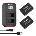 Canon LP-E17 Replacement Battery Twin Pack With Lcd Dual Charger