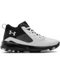 Grade School Ua Lockdown 5 Basketball Shoes - White Black White 5.5
