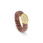 Extension Coloured Ring With Oval And Stones