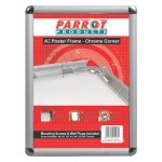 Parrot Poster Frame A2 – 655X480MM – Chrome Corner