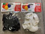 White And Black Balloon Pack