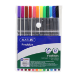 Marlin Precision Fineliner 12'S Assorted Colours Pack Of 12