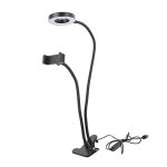 Doitool Portable LED Clip Fill Light Selfie Ring Light Temperature For Live Streaming Calls