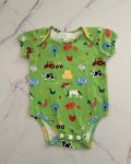 Powell Craft Green Farm Animals Baby Grow 0 6M