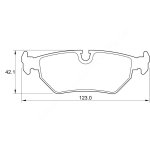 Kbc Brake Pads Rear For Peugeot Fiat