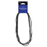 Diane Head & Pony Tail Holders Smooth Silicone Black 5 PACK