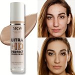 Full Coverage Concealer Natural Matte Finish Waterproof Long Lasting Liquid Foundation Suitable For Concealing Dark Circles Acne