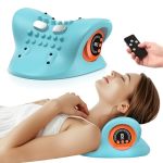 Smedz Neck Massager 2025 New Upgrade 3 In 1 Portable Massager With Heat &comfortable Stretchingadjustable Intensity For Neck & S