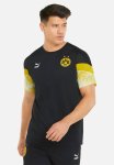 Puma Bvb Iconic Mcs Tee - Black-cyber Yellow