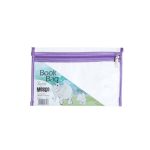 Zip Book A5 Clear Viol Meeco