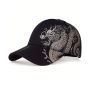 Baseball Cap Adjustable Cotton Sun Hat Men Women Black