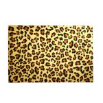 Chenille Rectangular Rug Leopard