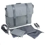 Grey Heather Messenger Changing Bag