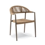 Corda Armchair In Olive Green Anthracite Taupe - Olive Green