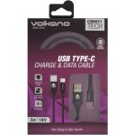Volkano Fabric Braided USB Type-c Cable 3M Black