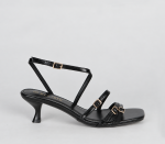 Kitten Heel Sandal - 8 Black