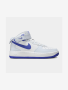 Nike Junior Air Force 1 Mid Grey/blue/white Sneaker