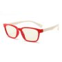 Children Anti-blue Light Glasses Silicone Frame Pc/gaming/tv/phone Red/white