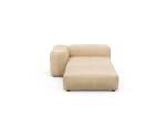 Sofa Daybed L Leather Beige
