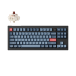 Keychron V3 Qmk via 80% Wireless Custom Mechanical Keyboard Gateron Jupiter Brown Switch Carbon Black