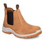 JCB Chelsea Tan Nubuck Steel Toe Men's Boot Including Free High Quality Work Gloves - 7