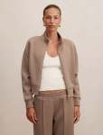 Hannah Zip Lounge Jacket - L Pine Bark