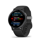 Garmin Vivoactive 5 - Slate Aluminium Bezel With Black Case And Band