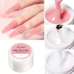 Crystal Clear Nail Extension Gel - Quick Build No Paper Holder Needed Alcohol-free For Salon Quality Manicures