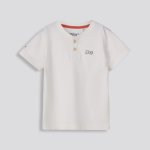 BOYS Henley Tee - 10 Off White